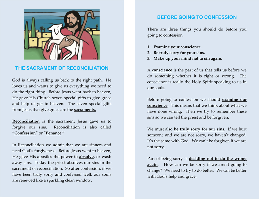 Preparing for Reconciliation Booklet